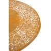 Moderní kusový koberec Gloria 105518 Mustard kruh | Žlutá