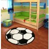 Dětský kusový koberec Prime Pile Fussball 100015 | Černá