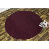 Jednobarevní kusový koberec Nasty 102368 Brombeer Violett kruh | Fialová