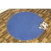 Jednobarevní kusový koberec Nasty 101153 Blau kruh | Modrá
