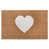 Rohožka srdce bílé 105682 - na ven i na doma (Typ 45x75)