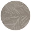 Kusový koberec Solace Lino Leaf Grey kruh (Typ 160x160 (průměr) kruh)