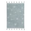 Přírodní koberec, ručně tkaný Hippy Stars Aqua Blue (Typ 120x175)
