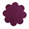 Kusový koberec Eton fialový květina (Typ 120x120 kytka)