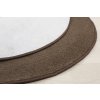 Kusový koberec Eton hnědý ovál (Typ 57x120)