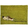 Rohožka Kokos Zelený pes - na ven i na doma (Typ 40x60)