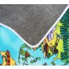 Protiskluzový kusový koberec World map (Typ 76,5x117)