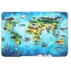 Protiskluzový kusový koberec World map (Typ 76,5x117)