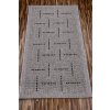 Kusový koberec FLOORLUX Silver/Black 20008 – na ven i na doma (Typ 80x150)