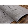 Kusový koberec FLOORLUX Silver/Black 20008 – na ven i na doma (Typ 80x150)