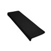 Nášlapy na schody Eton černý obdélník, samolepící (Velikost nášlapu 24x65 obdélník (rozměr včetně ohybu))