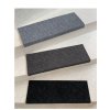 Nášlapy na schody Rio antracit obdélník, samolepící (Velikost nášlapu 24x65 obdélník (rozměr včetně ohybu))