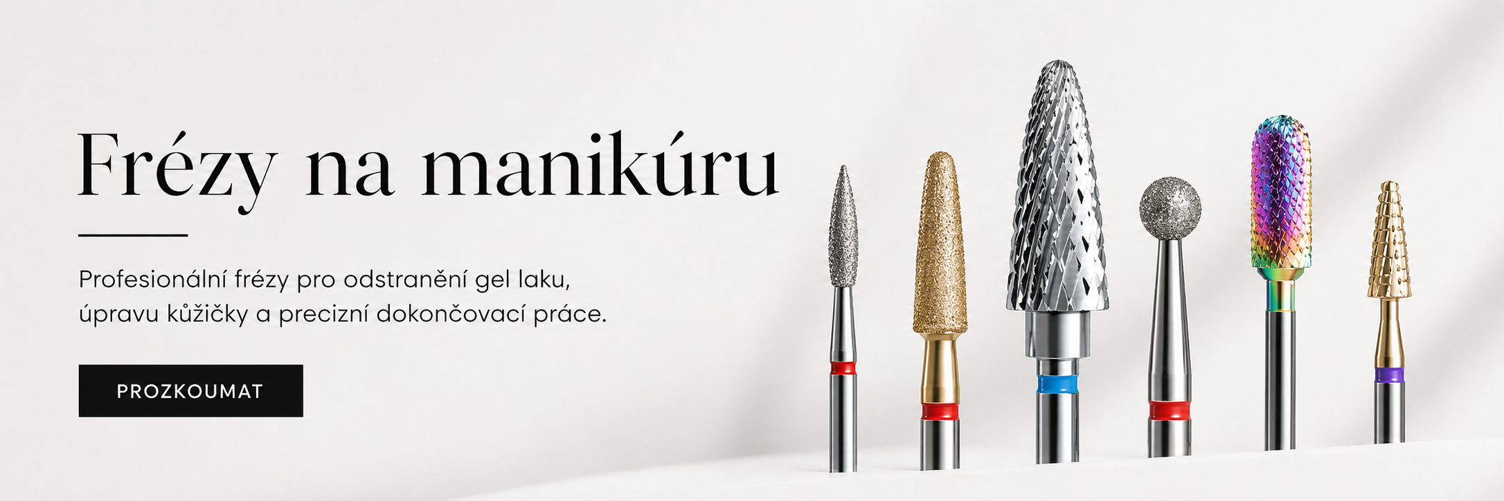 Frézy na manikúru