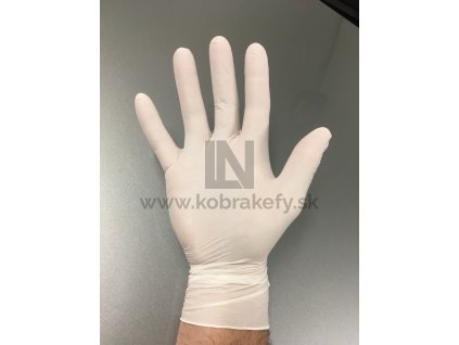 863 Nitrilové rukavice biele