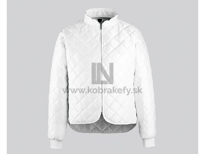 901-1 Termokabát s golierom BIELY
