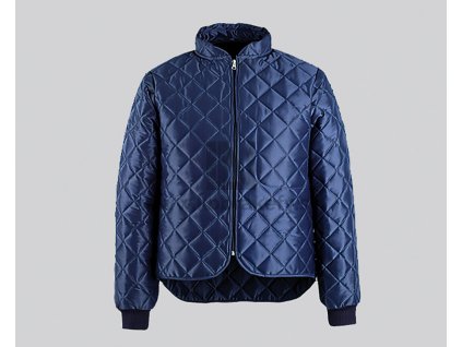 904 Termokabát s golierom a vnútorným náprsným vreckom MODRÝ