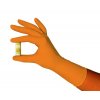 884 Nitrilové rukavice GRIP hrubé oranžové