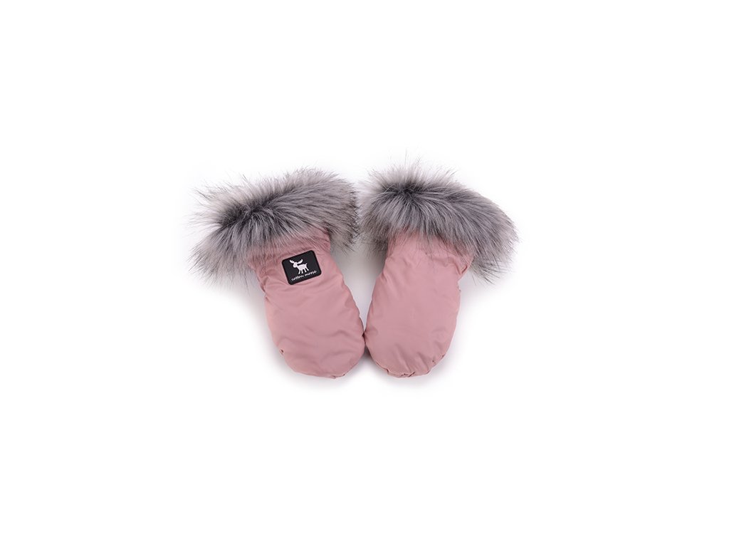 Zimní rukavice na kočárek Cottonmoose Moose Pink Růžové