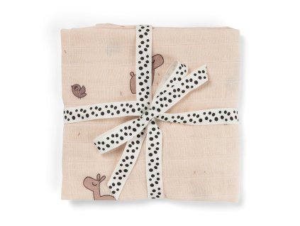 56609 2 muselinova zavinovaci plenka lalee ruzova