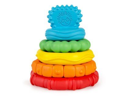 BABY EINSTEIN Kousátko stohovací 2v1 Stack&Teethe™ 0m+