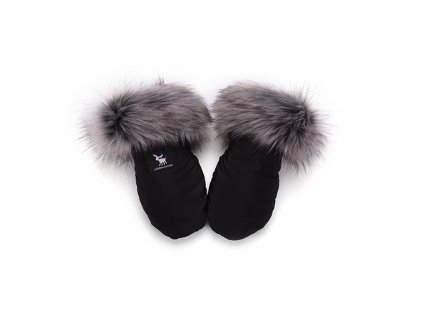 Zimní rukavice na kočárek Cottonmoose Moose YUKON Limited Edition Silver Stříbrné