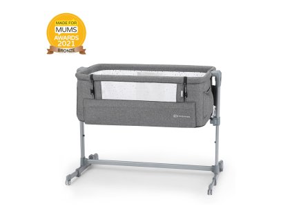 KINDERKRAFT Postýlka dětská polohovatelná Neste Up Grey Melange