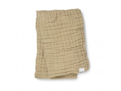 Mušelínová deka Crinkled blanket Elodie Details - Pure Khaki