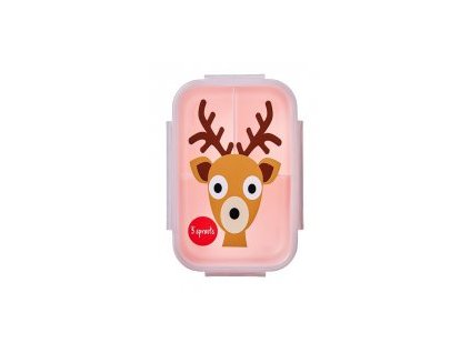 3 SPROUTS Krabička na jídlo Bento Deer Pink
