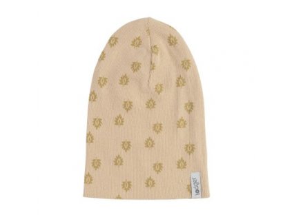 LODGER Beanie Print Rib, Linen