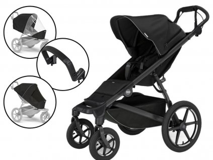 Sportovní kočárek Thule Urban Glide 4-wheel s příslušenstvím, Black