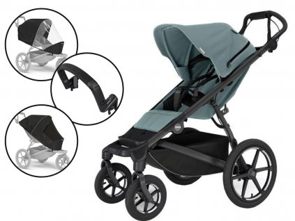 Sportovní kočárek Thule Urban Glide 4-wheel s příslušenstvím, Mid blue