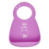 CHICCO Set jídelní silikonový - pink, 6m+
