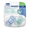 CHICCO Dudlíky Physio Light silikonové modré 6-16m, 2 ks