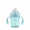 CHICCO Hrneček Transition učicí s držadly teal, 4m+