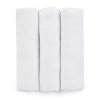 PETITE&MARS Sada plen bambusová mušelínová 3ks Moussy Total White, 68 x 68 cm