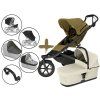 Kočárek Thule Urban Glide 3 s korbou Beige a příslušenstvím, Nutria green