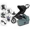 Kočárek Thule Urban Glide 3 s korbou Blue a UNI příslušenstvím, Black