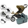 Kočárek Thule Urban Glide 3 s korbou Blue a příslušenstvím, Nutria green
