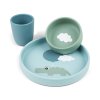 3959 silikonovy jidelni set happy clouds modra