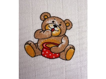 Bavlněná plena s potiskem Libštát 70x70cm
