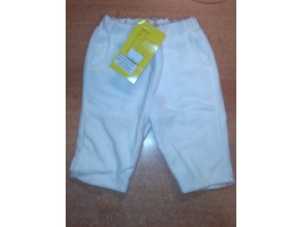 Kalhoty fleece bílé 022 vel.56