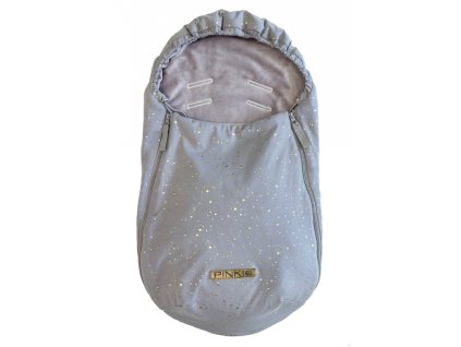 PINKIE fusak Shine Gold Grey 0-12měsíců