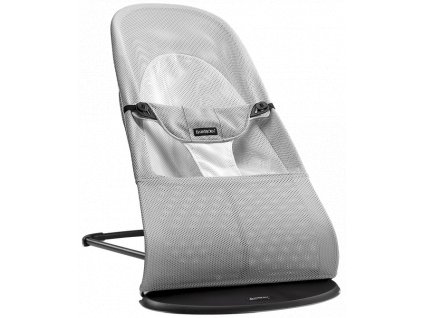 vyr 131baby bouncer balance soft silver white mesh 005029 babybjorn