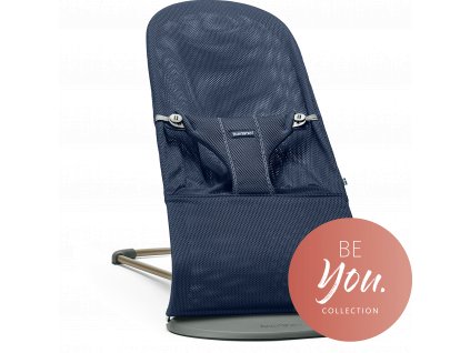 vyr 194bouncer bliss navy blue mesh 006003 be you collection babybjorn