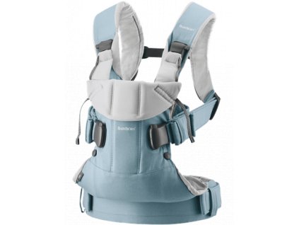 vyr 356 babybjorn baby carrier one light blue light grey cotton mix 098046 001