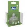 Chicco Step Up Dudlík silikon-2 otvory, 2+, 2ks