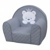 Křesílko Bear Crown Grey