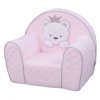 Křesílko Bear Crown Pink