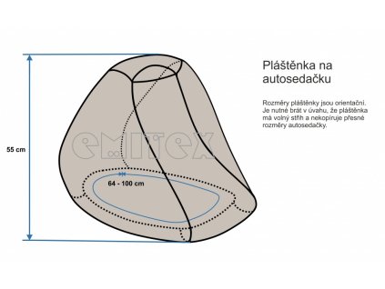 79742 plastenka na autosedacku cerna