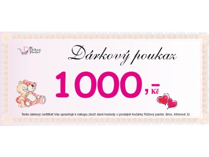 Dárkový poukaz RP 1000,